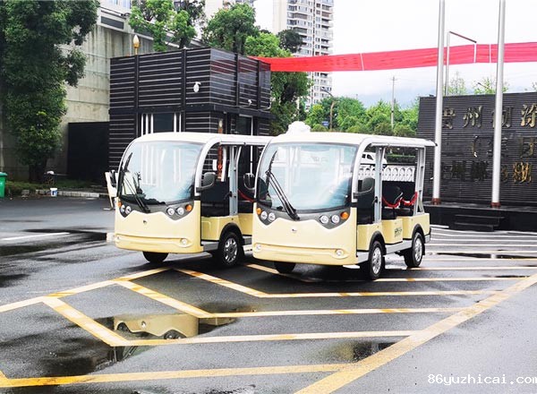 贵州仁怀某酒企业交付现场--8座72电动观光车